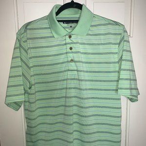 Pebble Beach Performance - Small - Green Blue Stripe